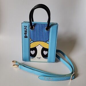 Fred Segal Mini Tote Bag Crossbody The Power Puff Girls Bubbles Faux Leather Y2K